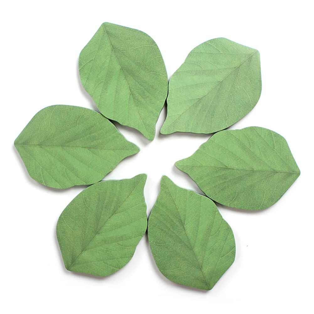 Simulated Tree Leaf Convenience Sticker Simple Memo Book Message Sticker — image 1