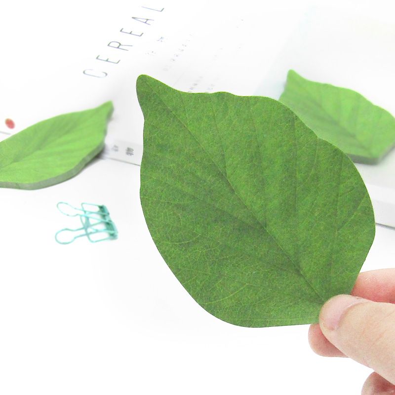 Simulated Tree Leaf Convenience Sticker Simple Memo Book Message Sticker view 2