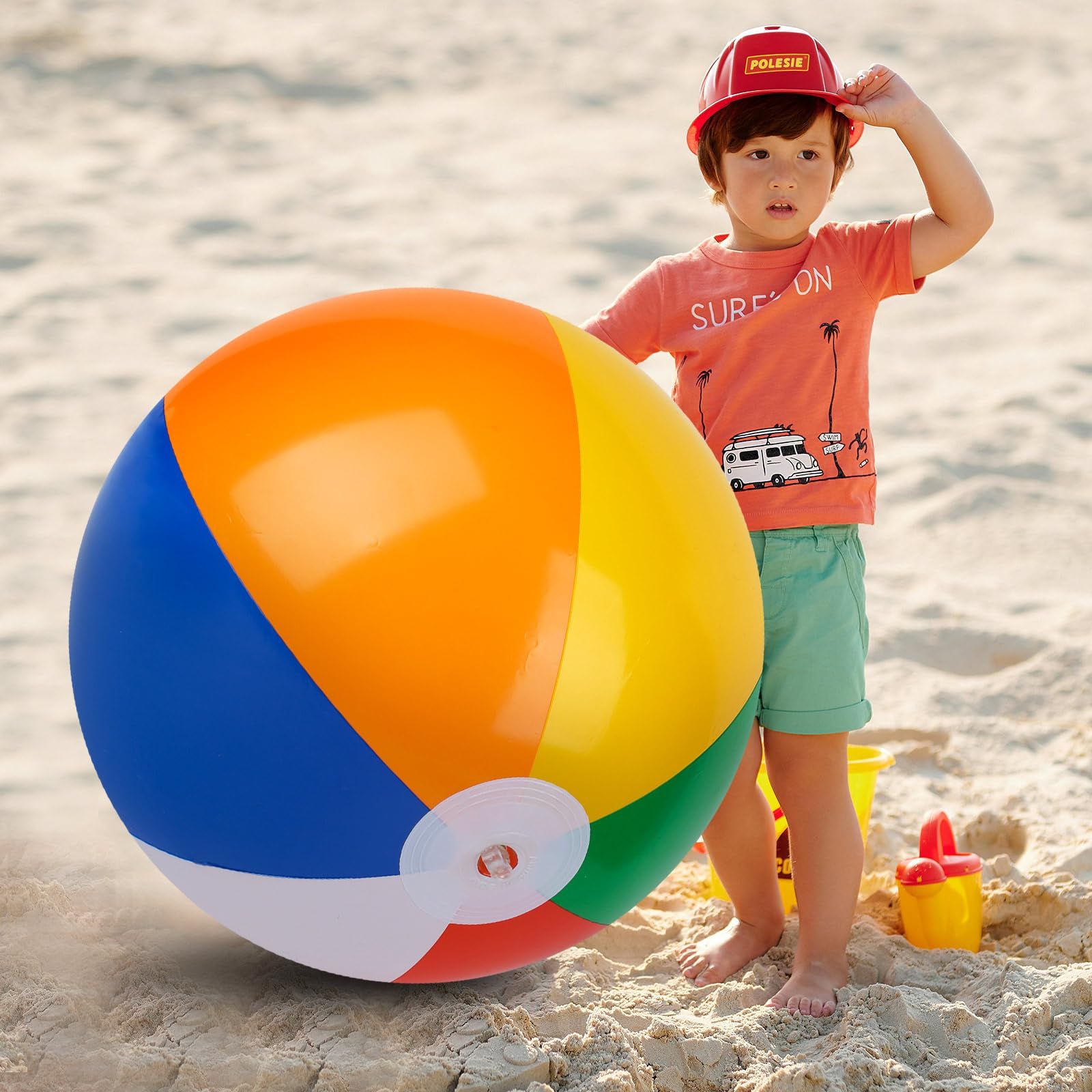 Large Beach Ball Pool Balls for Swimming Pools Giant Inflatable Balls for Kids view 2
