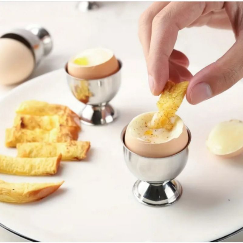 2pcs，Stainless steel egg holder view 2