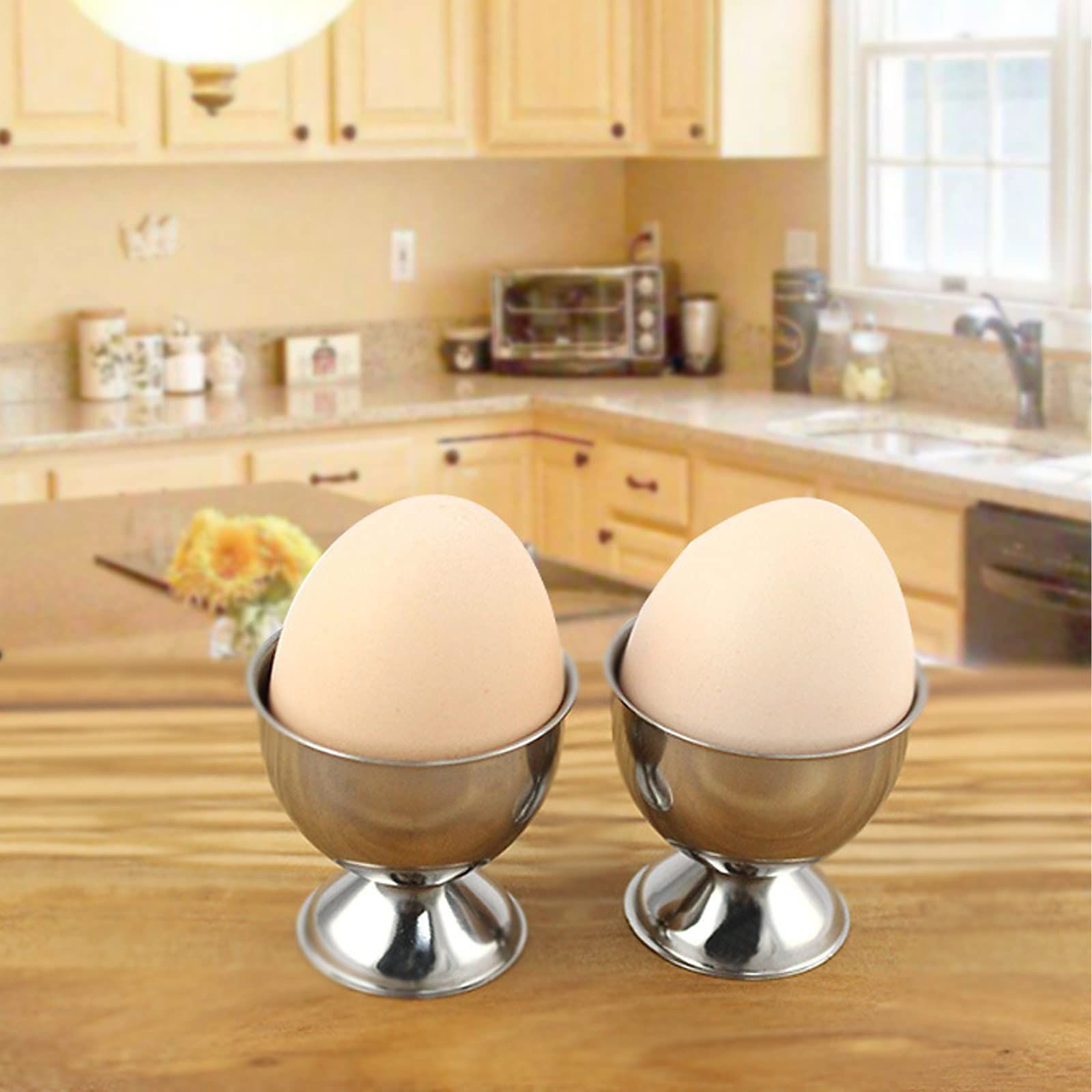 2pcs，Stainless steel egg holder view 5