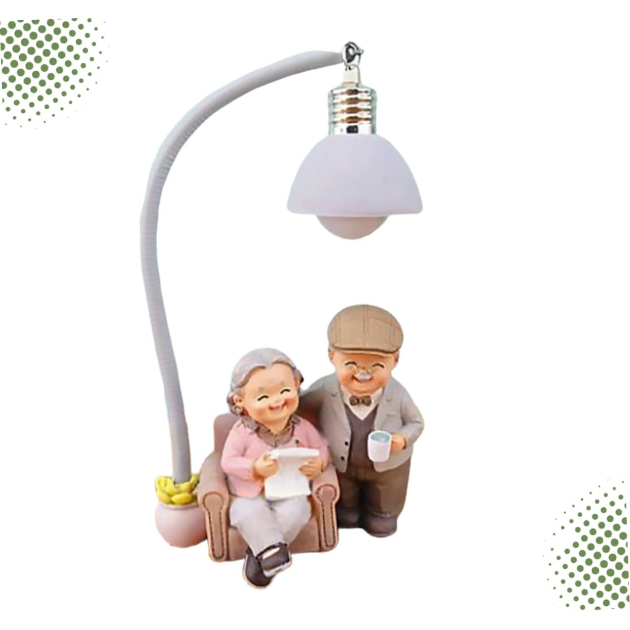 Couple Statue Love Elderly Statue Resin Couple Statue Wedding Anniversary view 3