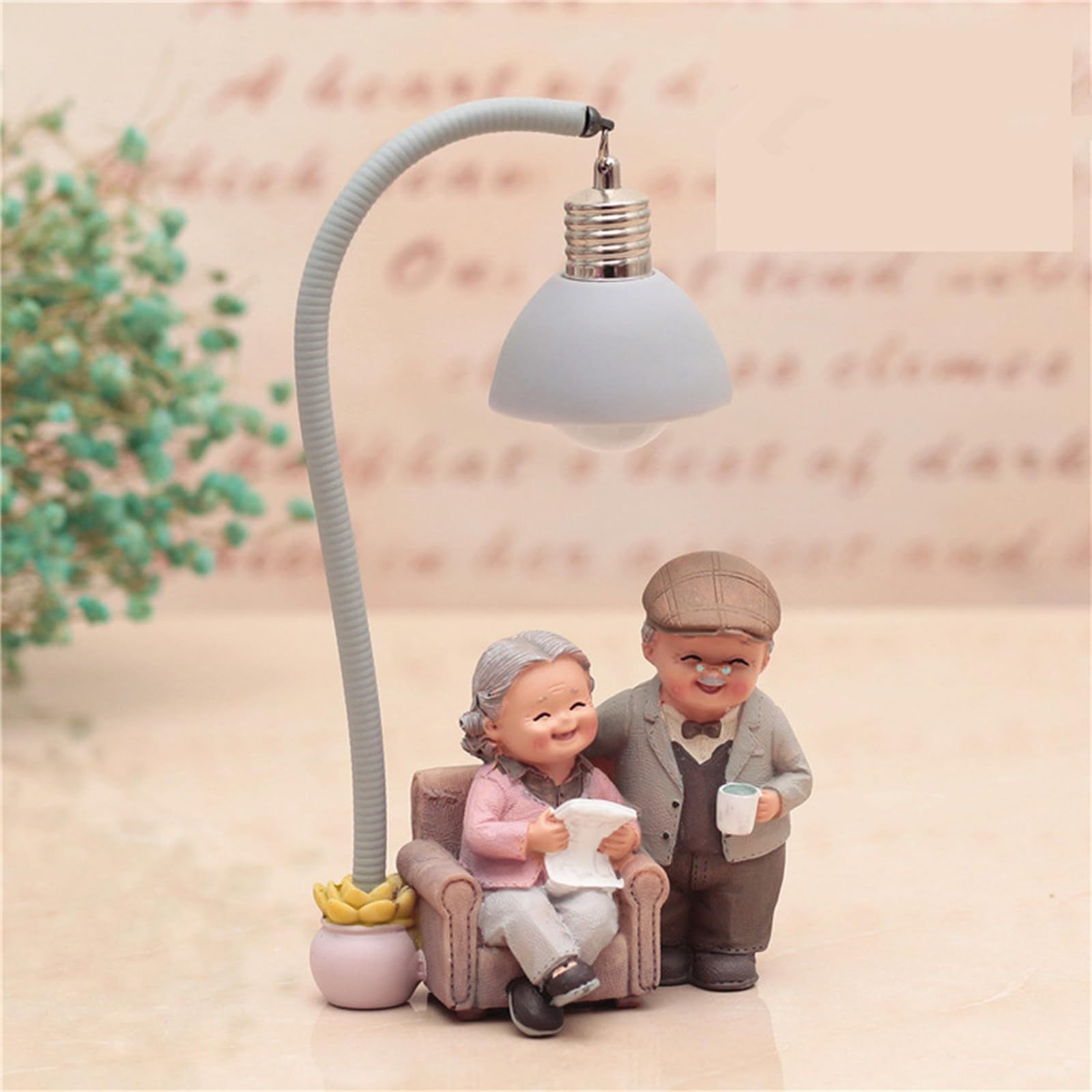 Couple Statue Love Elderly Statue Resin Couple Statue Wedding Anniversary view 4