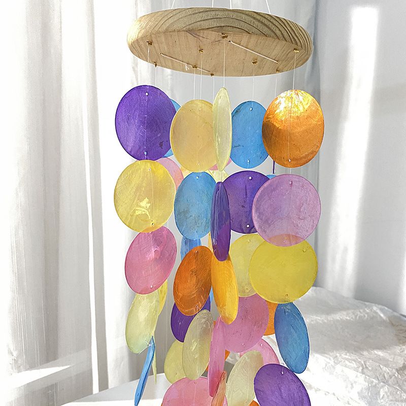 Creative Ins Fresh Shell Wind Chime Decorative Mirror Shell Simple Countryside view 2