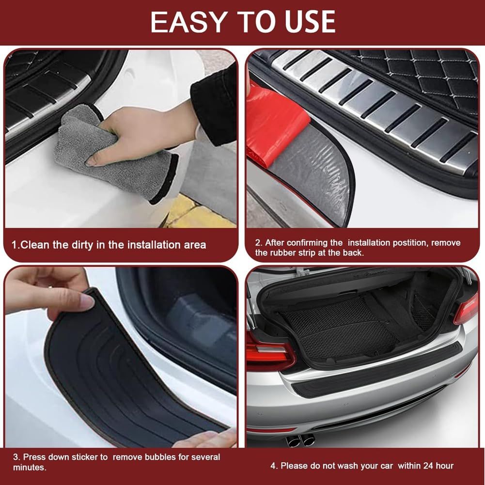 Car trunk protection strip view 2