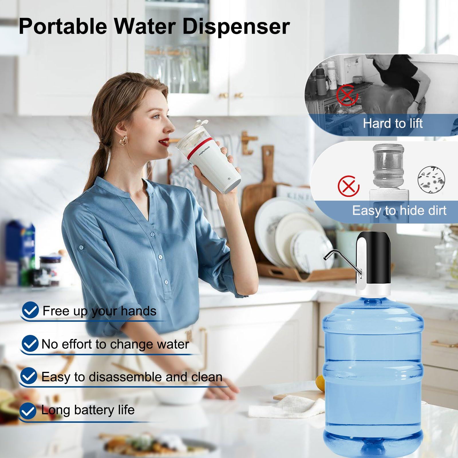 Universal Water Bottle Pump view 2