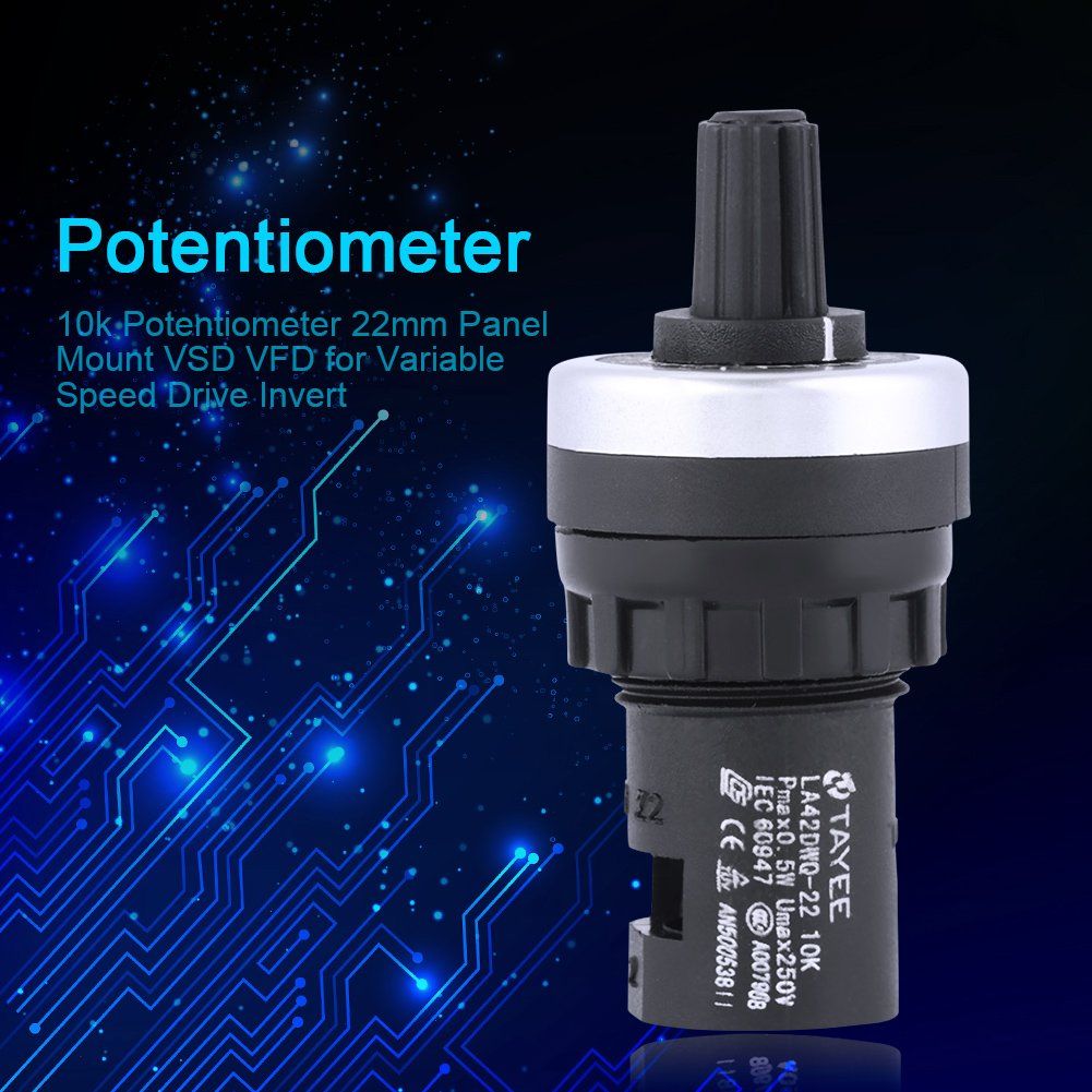 Panel Mount 10K Potentiometer for Variable Speed Drive Invert Resistance view 4