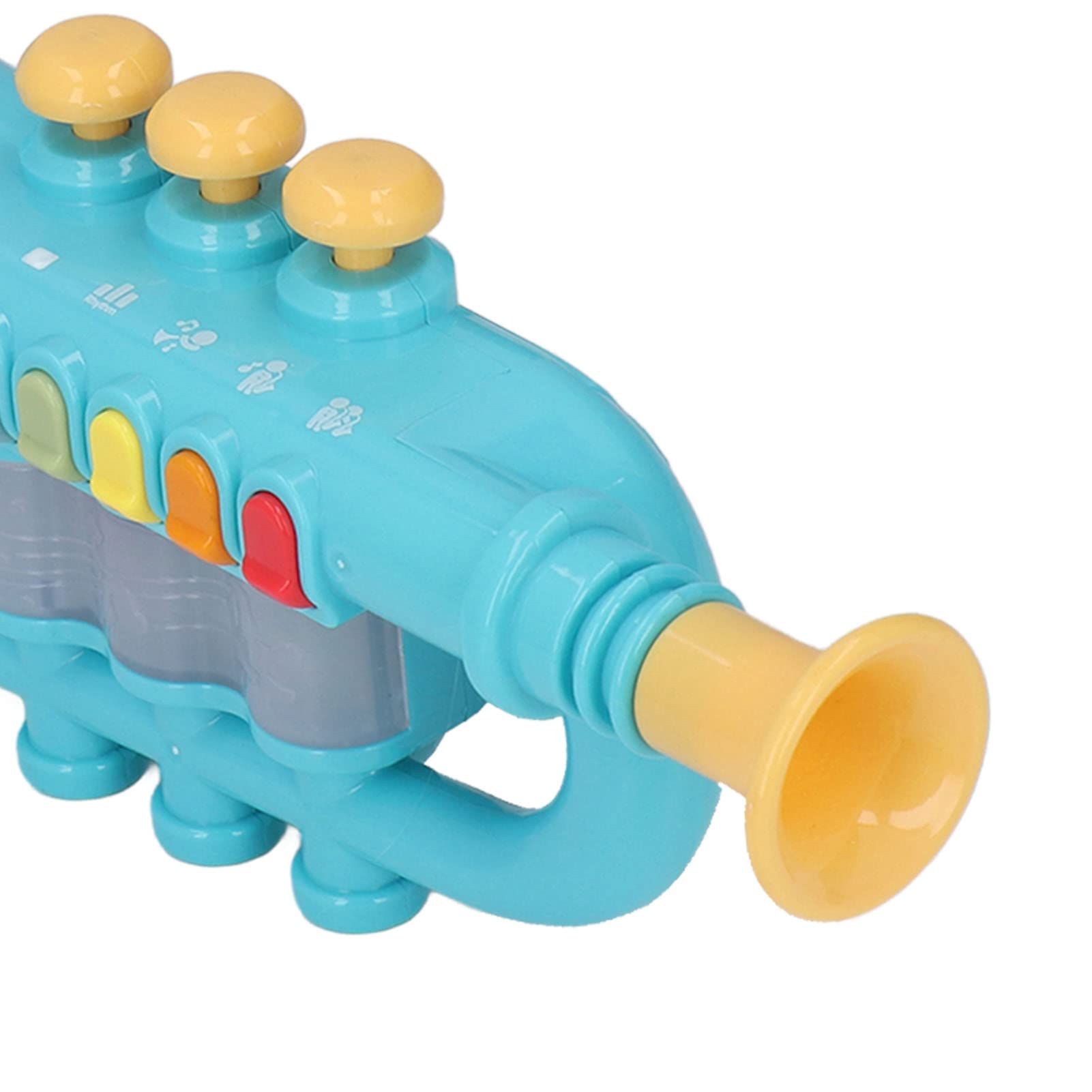 Play Toy Trumpet and Toy Saxophone Set for Kids Safety Tested Dynamic Lighting view 2