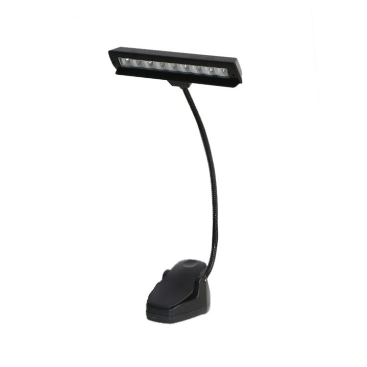 Desk Music Portable Flexible 9 LEDs Clip On Music Stand Light Bedroom Reading — image 1