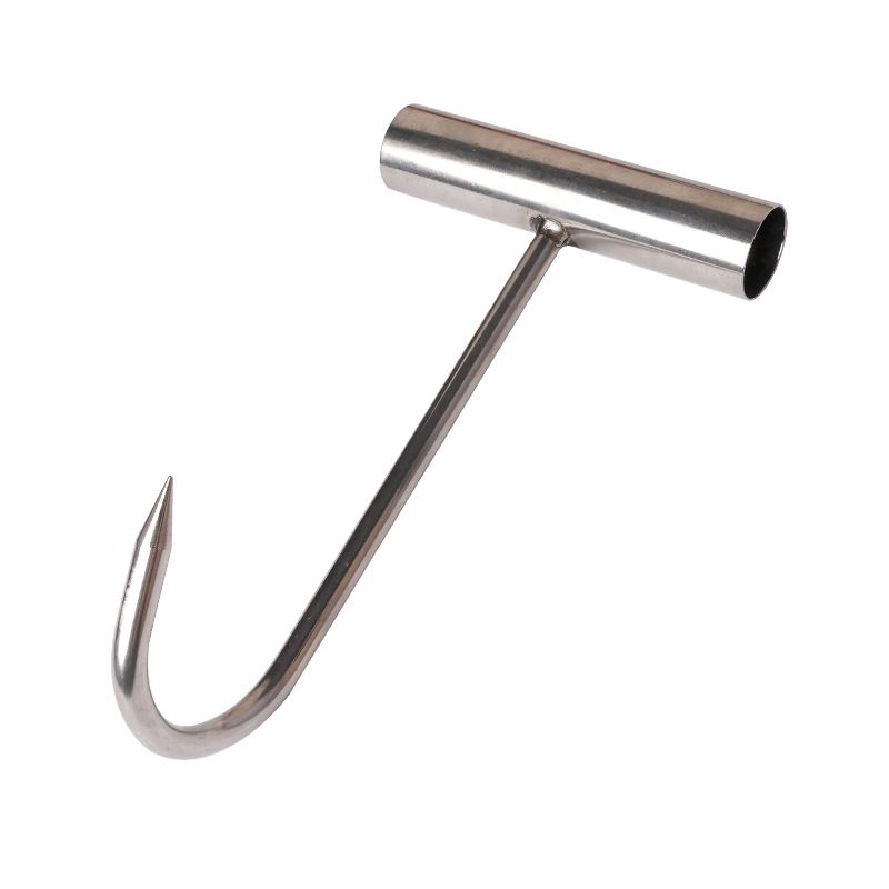 Stainless Steel Meat Hook - T-Shaped Butcher's Hook for Easy Processing