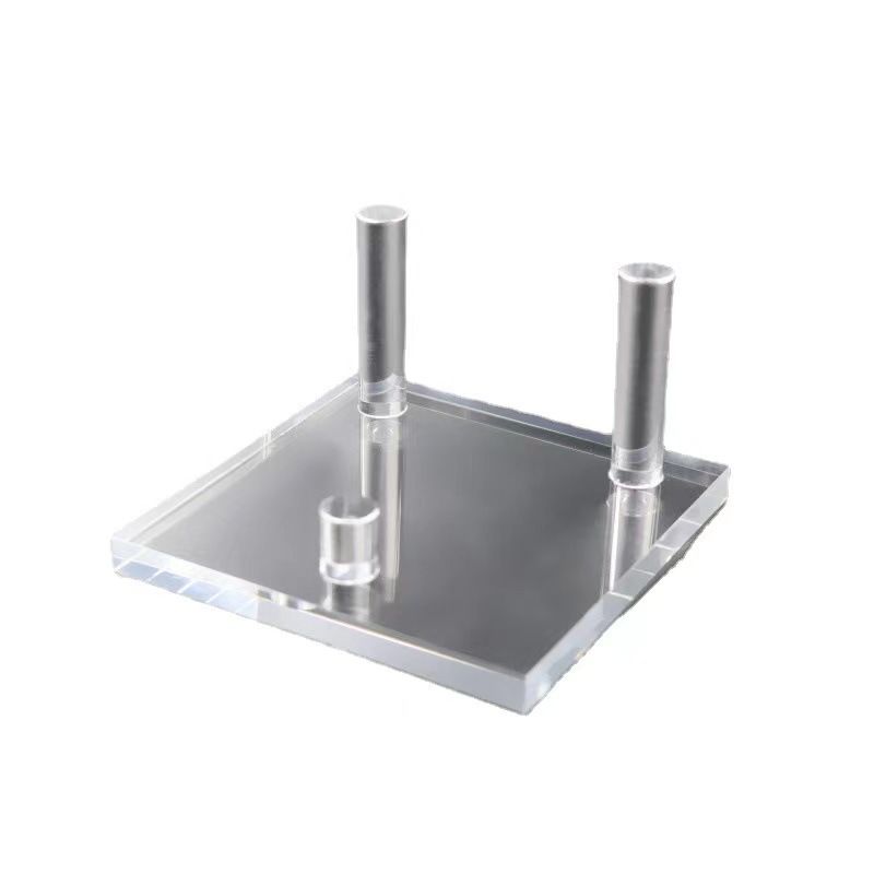 Clear Acrylic Display Stand - Three-Peg Display Easel Stands for Fossil Coral