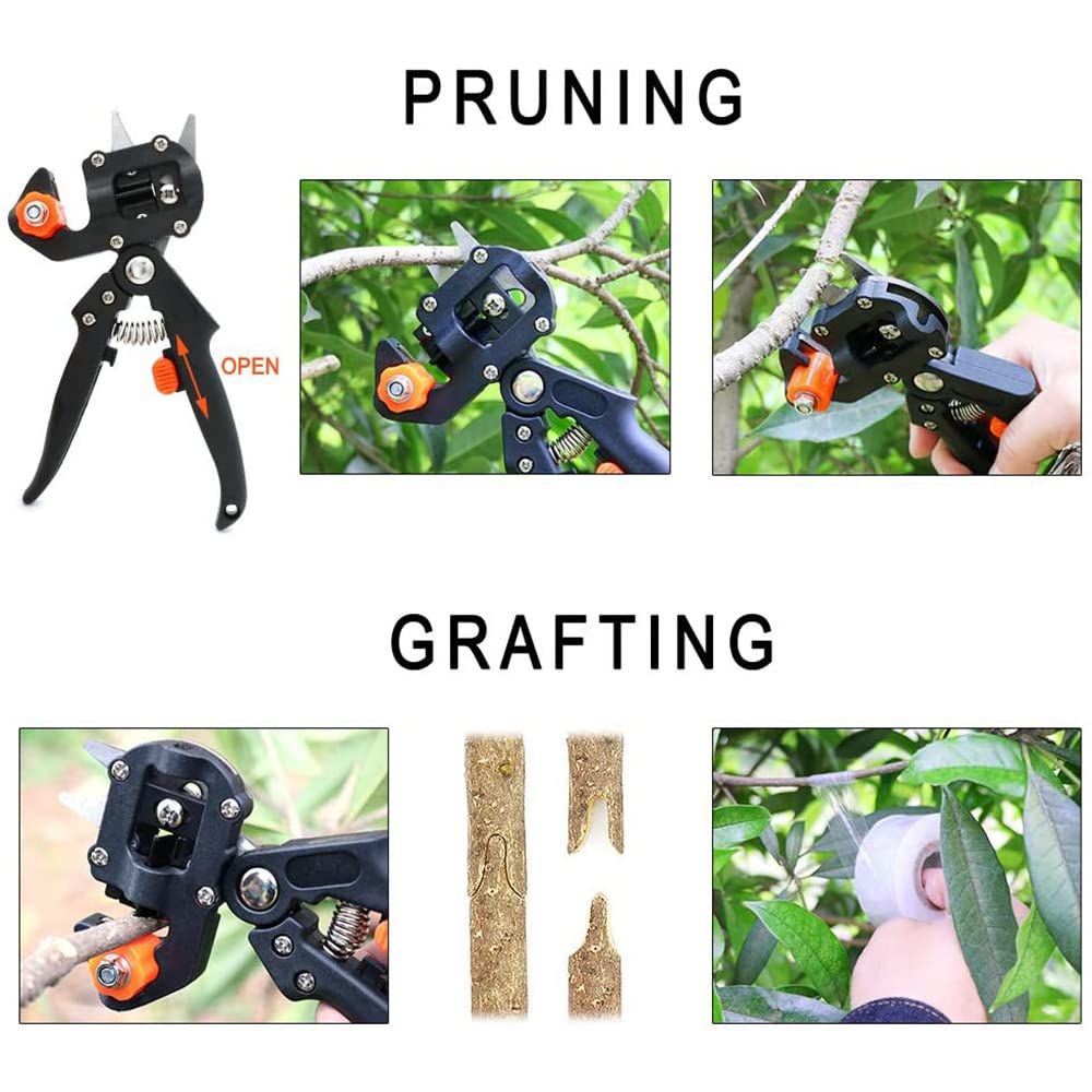 Garden Pruning Shears Grafting Scissors for Plant Branch Twig Vine Fruit Tree view 4