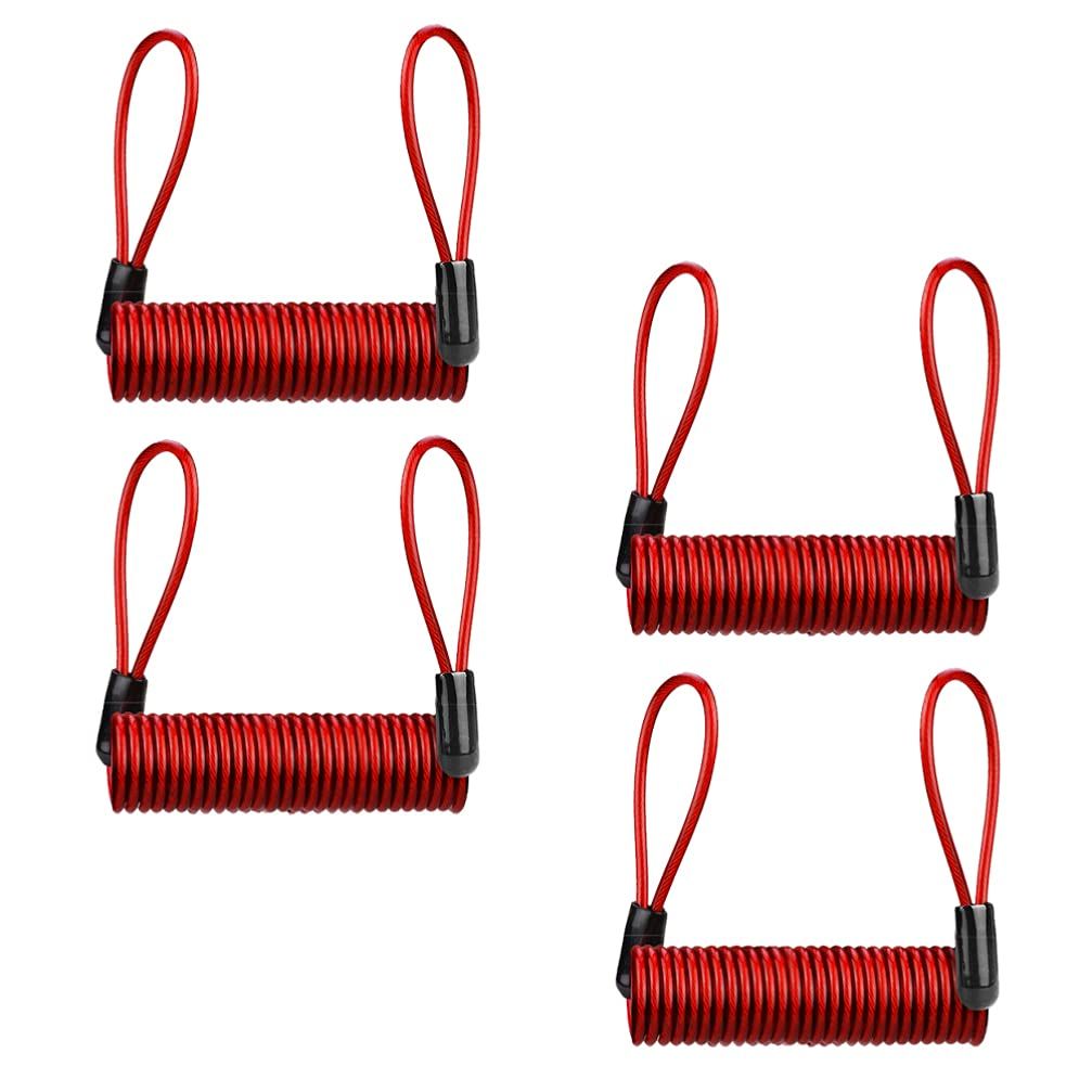 4 PCS-Lock Cables, Security Steel Cables with Looped Ends, Camping Outdoor — image 1
