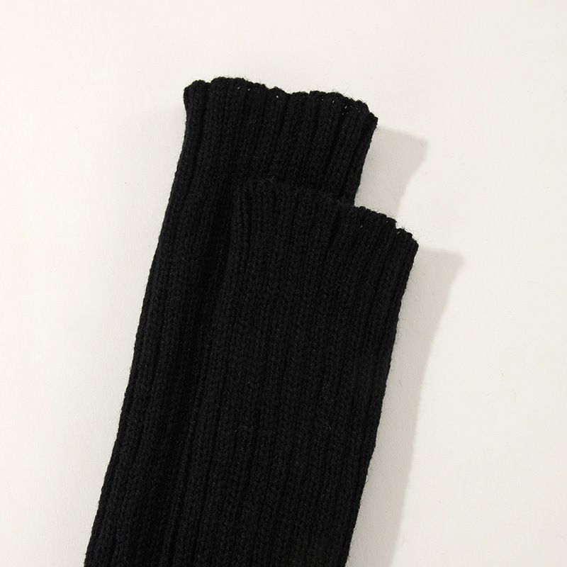 Long Fingerless Gloves Soft Winter Warm Gloves Winter Knit Arm Warmers view 3