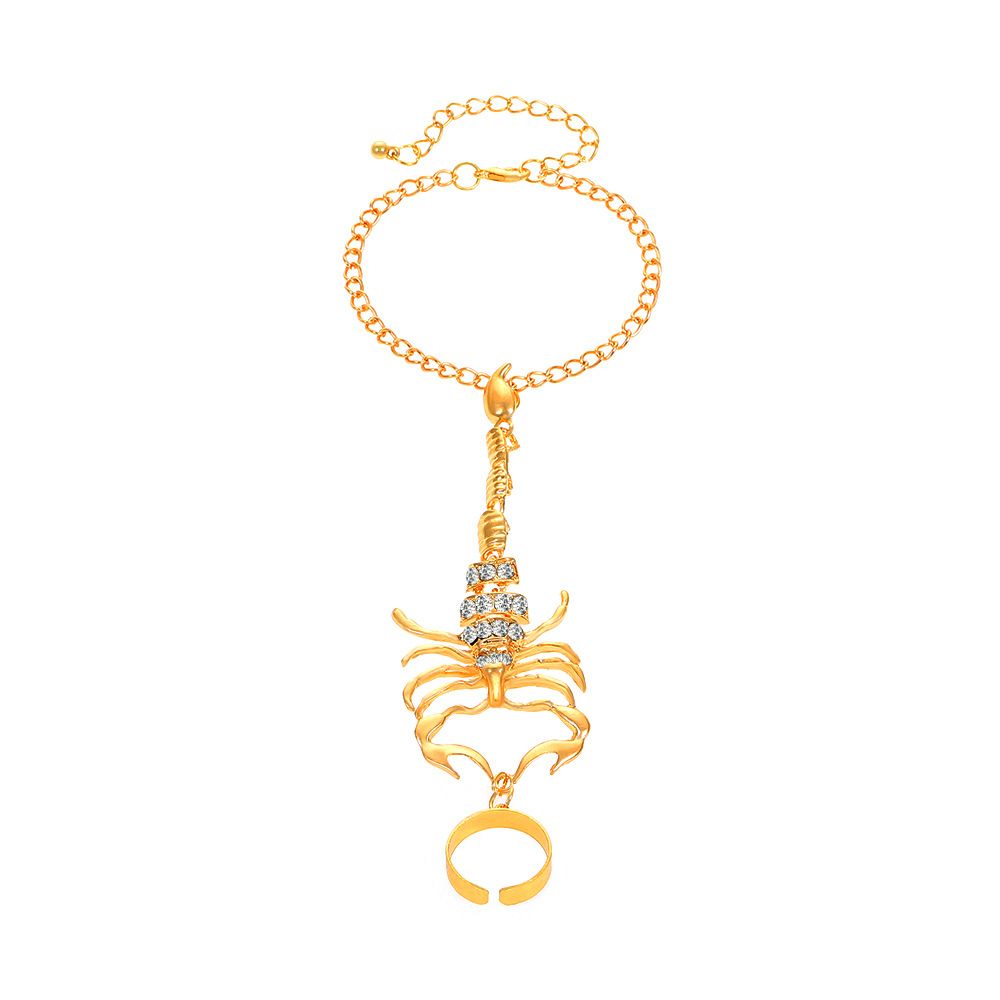 Scorpion adjustable ring and bracelet. Exquisite Chain Bracelet Creative — image 1