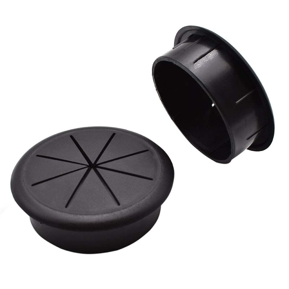 2pcs 2 Inch (50mm) Flexible Desk Grommets Wire Cord Hole Cover Cable Organizer view 4