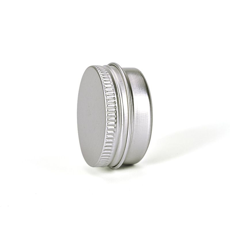 2 pieces of 15ml small ounce empty silver aluminum tin metal steel cans view 3