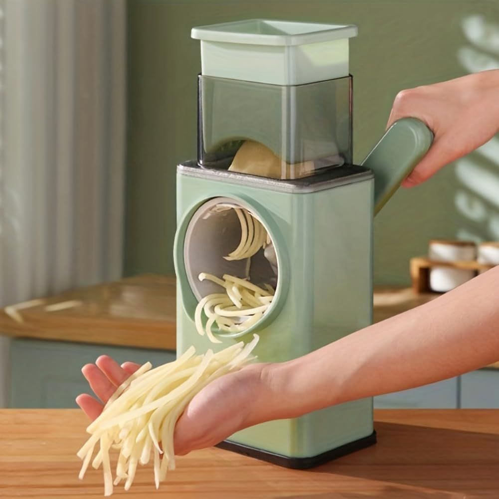 Rotary Cheese Grater Shredder - 3 Interchangeable Blades view 4