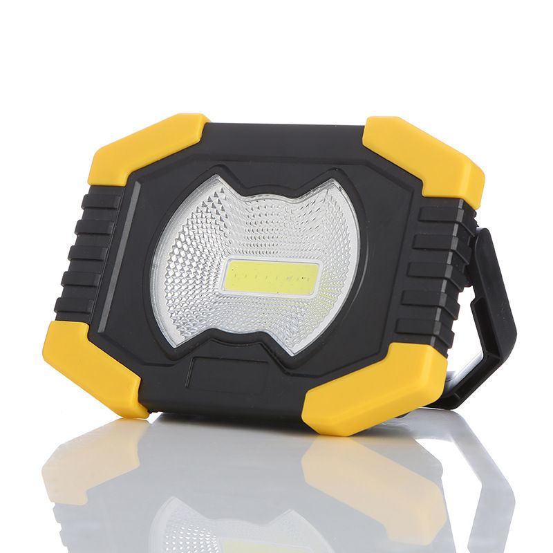 Strong Light Cob Searchlight Abs Outdoor Portable Flashlight Emergency Solar — image 1