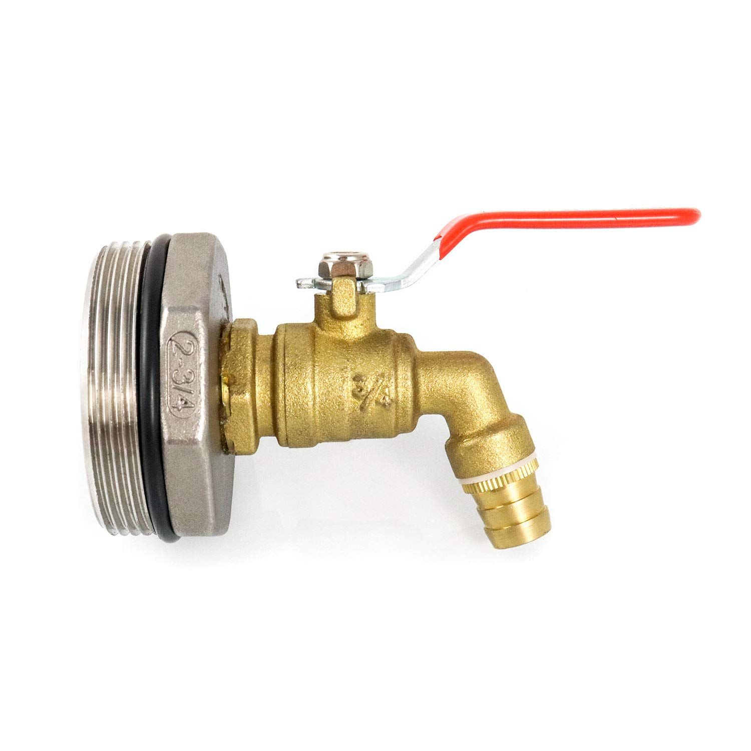 Stainless steel core 2 inches to 6 minutes brass faucet spout ton bucket valve view 2