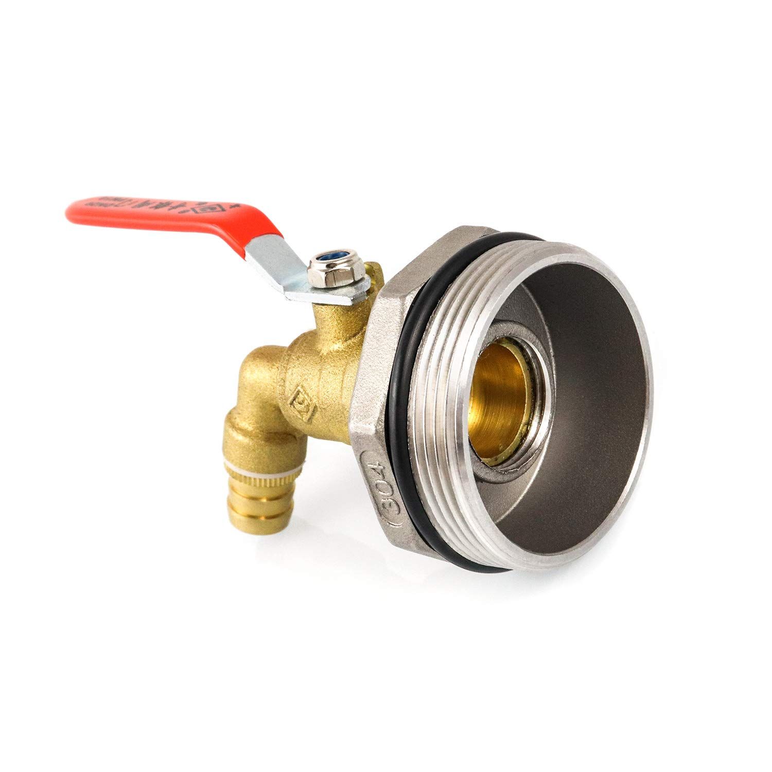 Stainless steel core 2 inches to 6 minutes brass faucet spout ton bucket valve view 5