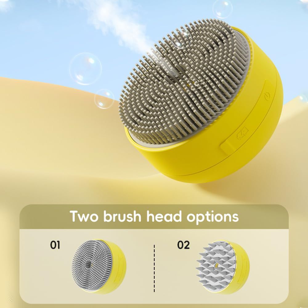 Rechargeable Silicone Steam Brush view 2