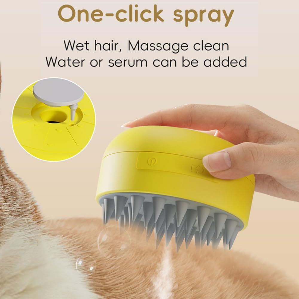 Rechargeable Silicone Steam Brush view 3