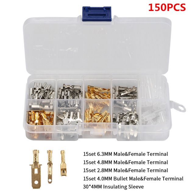 150Pcs Wire Crimp Terminals Connector Kit Male Female Wire Connector view 2
