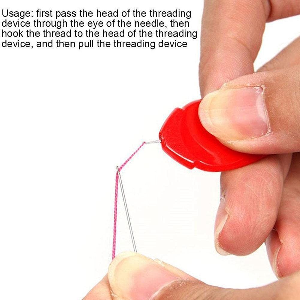 100pcs Needle Threaders,Needle Threader Tool,Easy Device Automatic Thread view 5