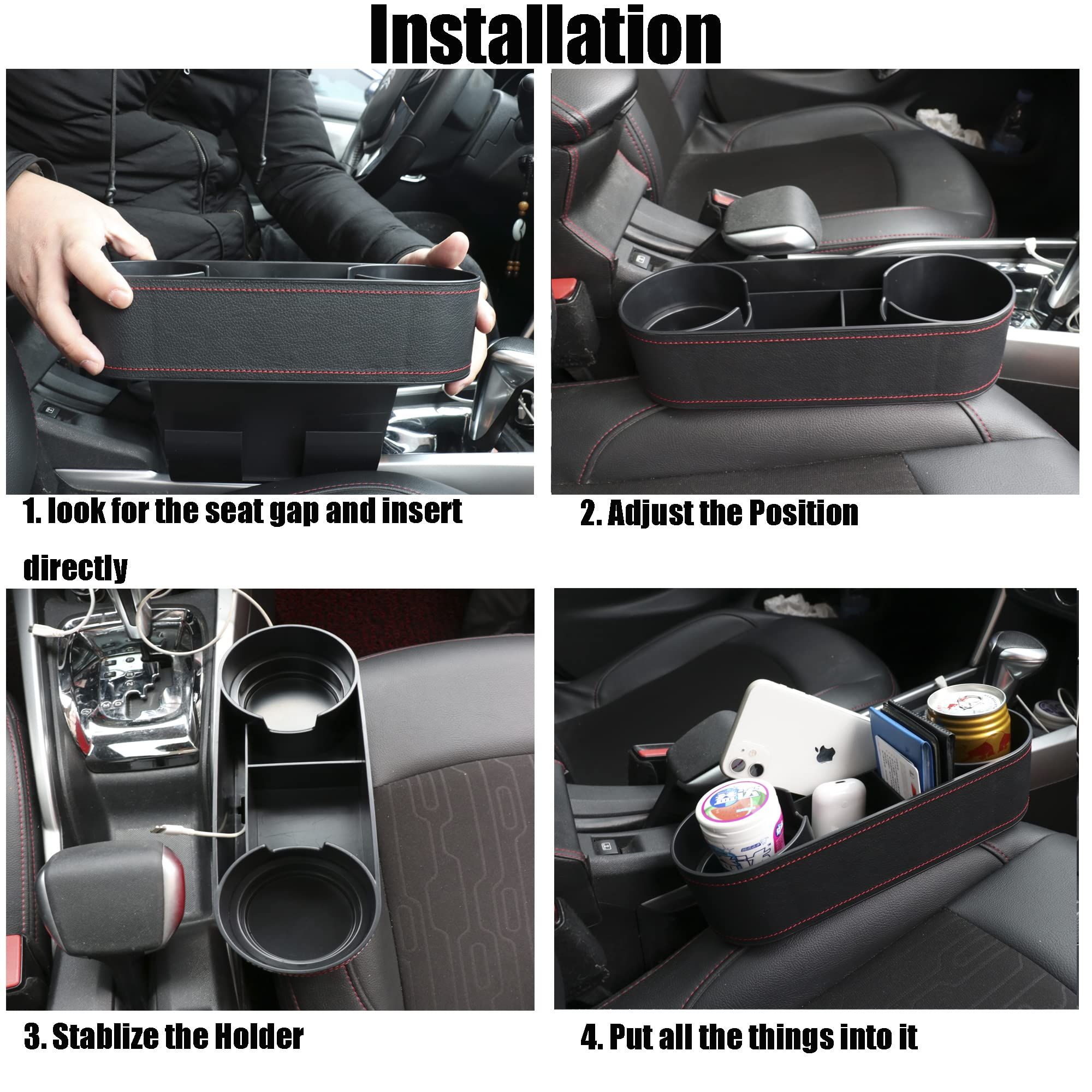 Car Cup Holder Seat Gap Organizer view 4