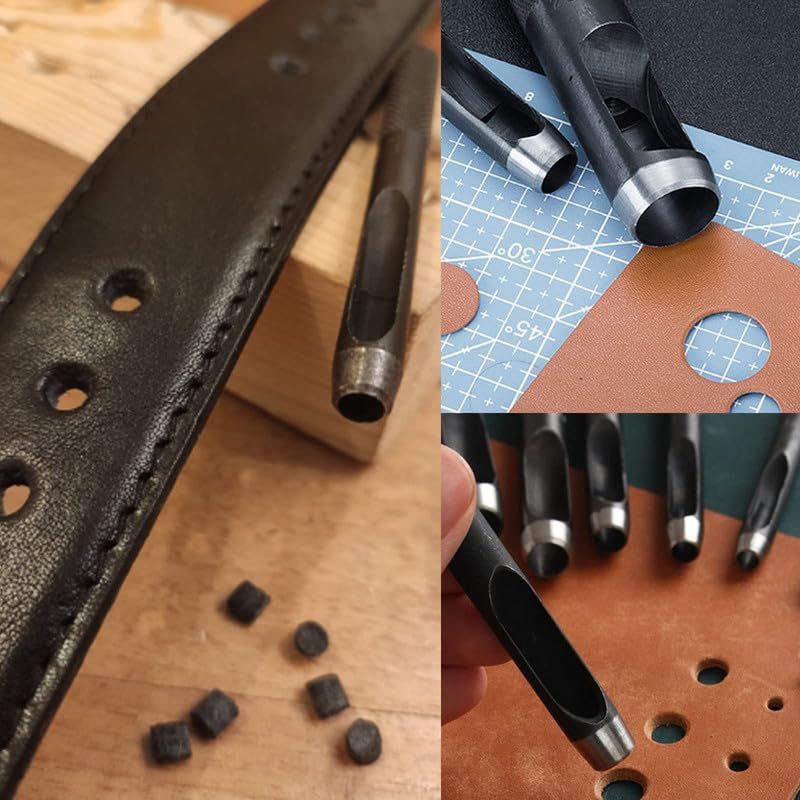 10 mm Round Hole Punch, Hollow Cutter High Carbon Steel Leather Punch Tools view 2