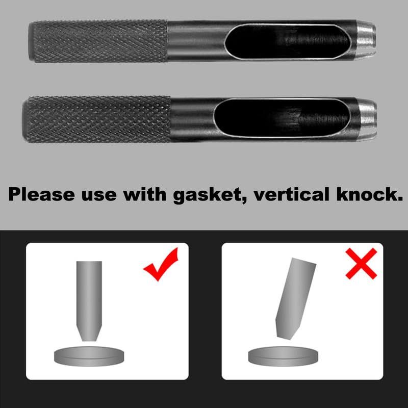 10 mm Round Hole Punch, Hollow Cutter High Carbon Steel Leather Punch Tools view 5