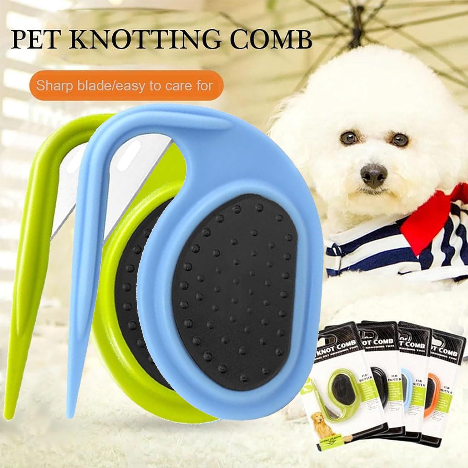 2PCS Pet Knotting Comb, Knotting Comb for Cats, Knotting Comb for Dog, 3 In1 view 5