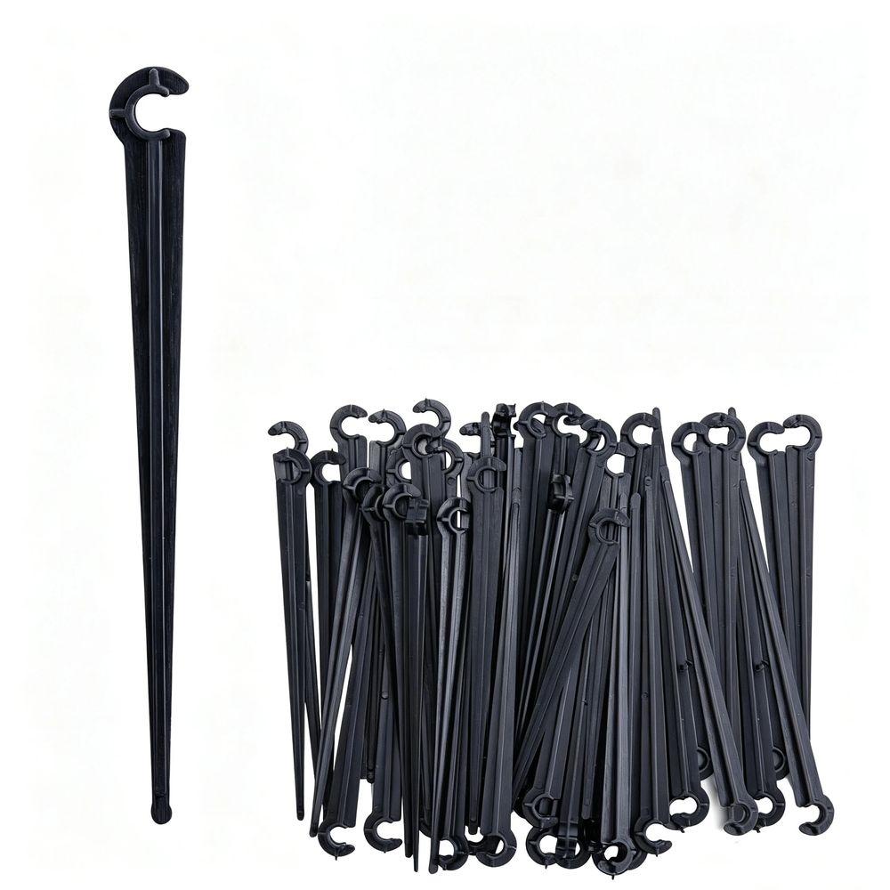 50 Pcs Drip Irrigation Stakes Universal Drip Tubing Hold Stakes — image 1