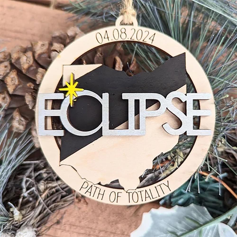 Solar Eclipse 2024 Ornament view 4