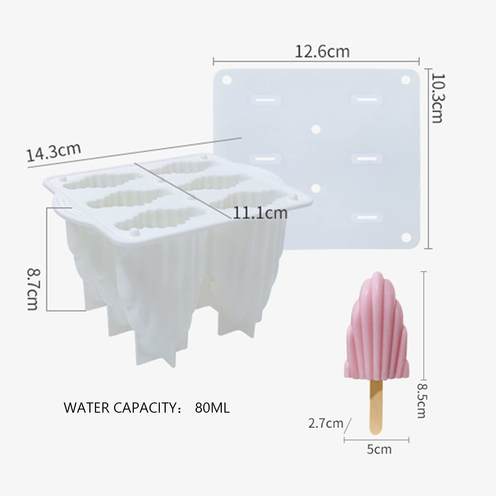 Popsicles Molds, Silicone Popsicle Molds Reusable Ice Pop Mold, Popsicle Molds view 3