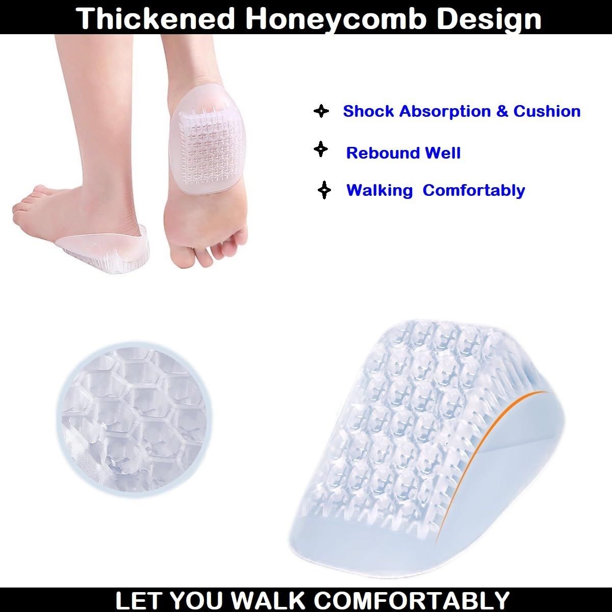 Heavy Duty Gel Heel Cups view 3