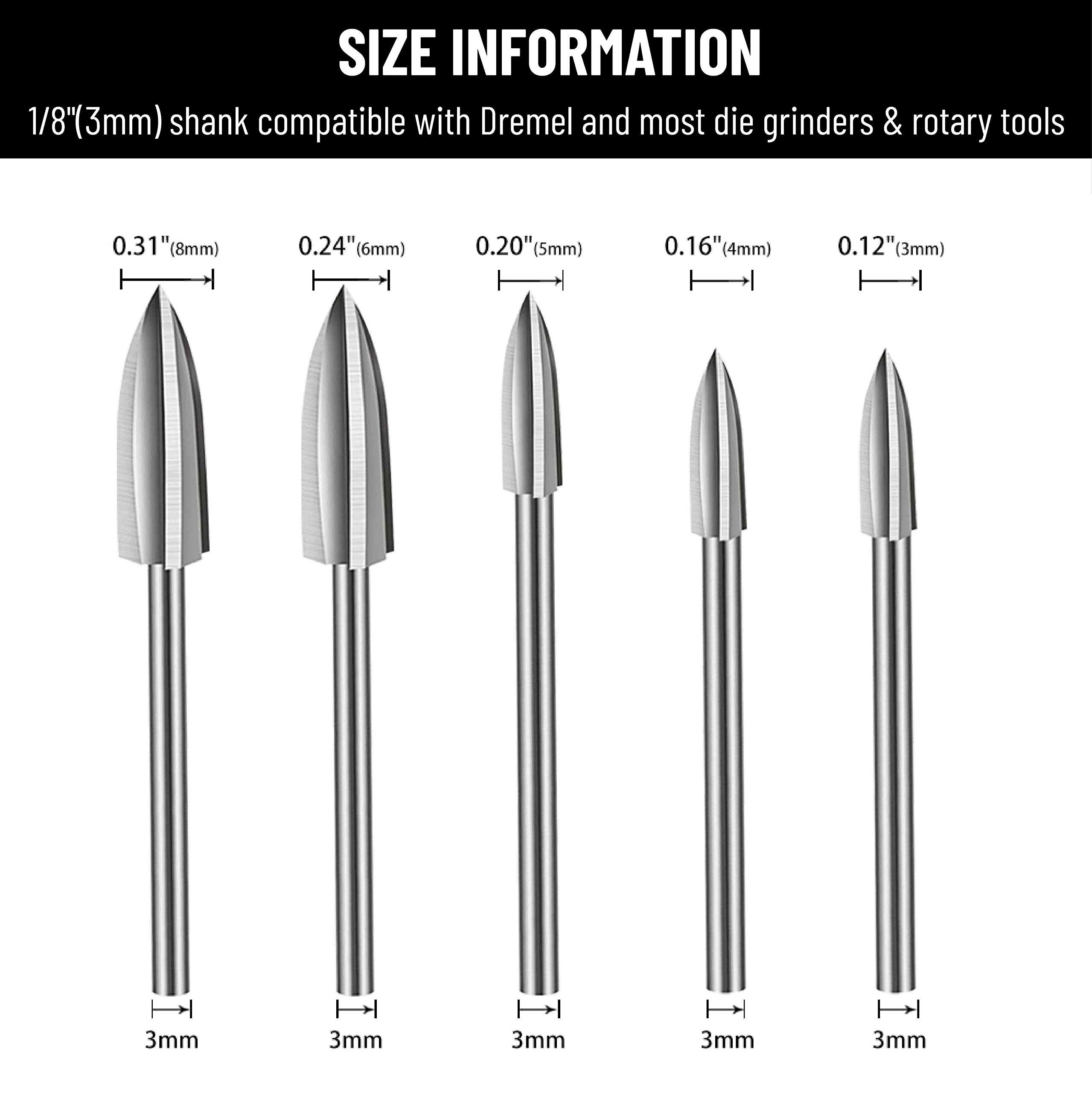 Wood Carving Tools for Rotary Tool view 5