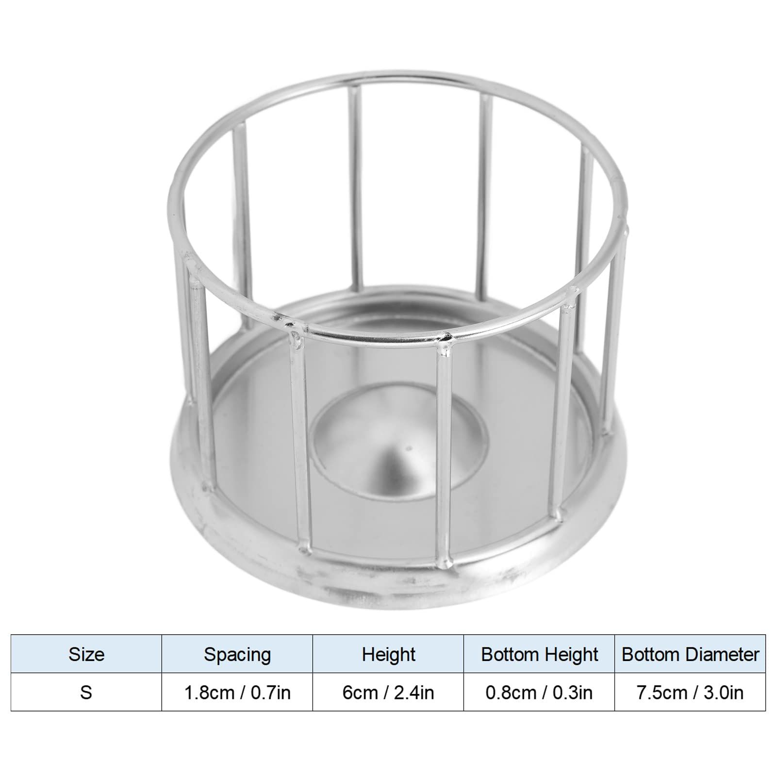 Reptile Stainless Steel Food Dish Tortoise Feeding Basin Round Railing Shape view 4