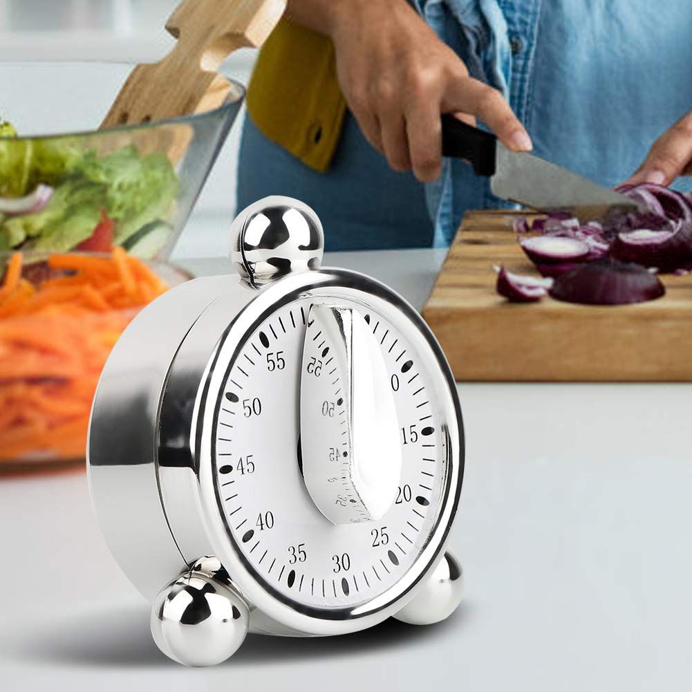 Mechanical Timer,60 Minute Magnetic Stopwatch Timer Kitchen Cooking Timer view 2