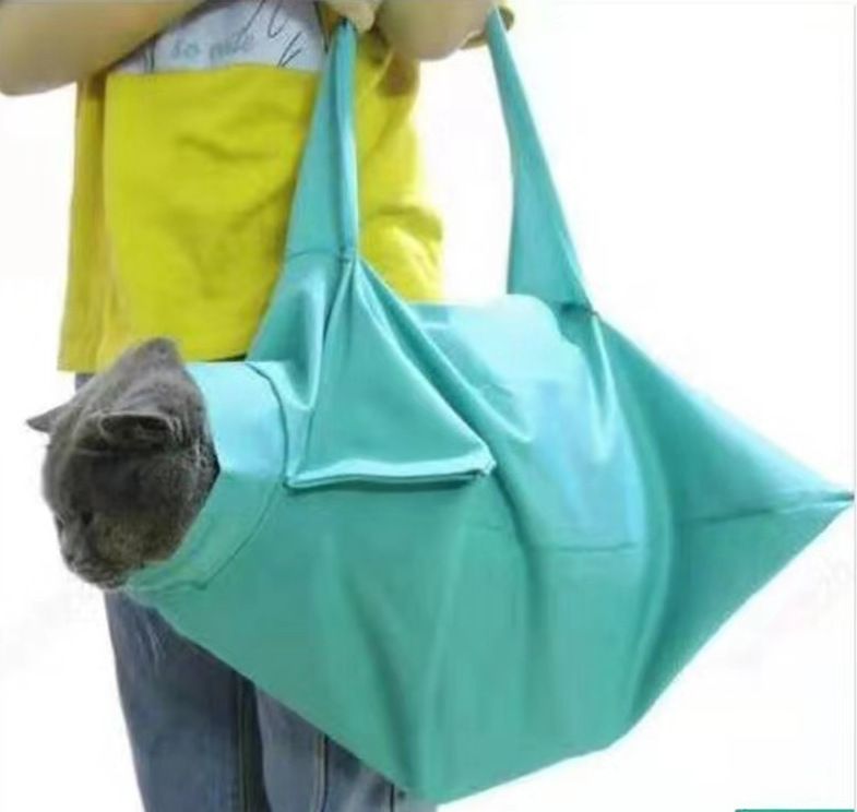 Cat Grooming Bag, Waterproof Foldable Cat Restraint Bag with Hook Cat Cleaning