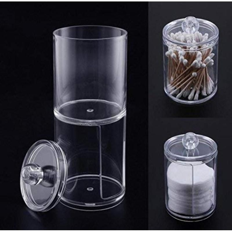 Transparent Cotton Ball Pad Swabs Make Up Pads Dispenser Holder Organizer view 5