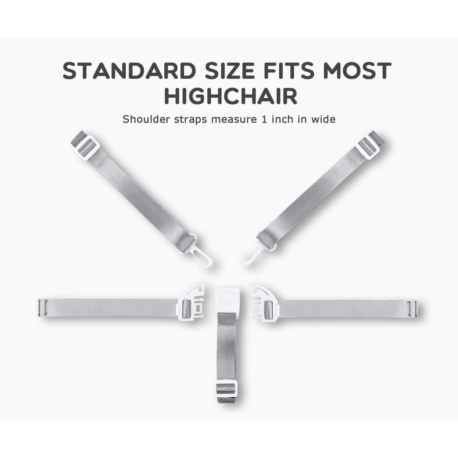 High Chair Straps, Straps for High Chair, Replacement Harness Straps for Most view 5