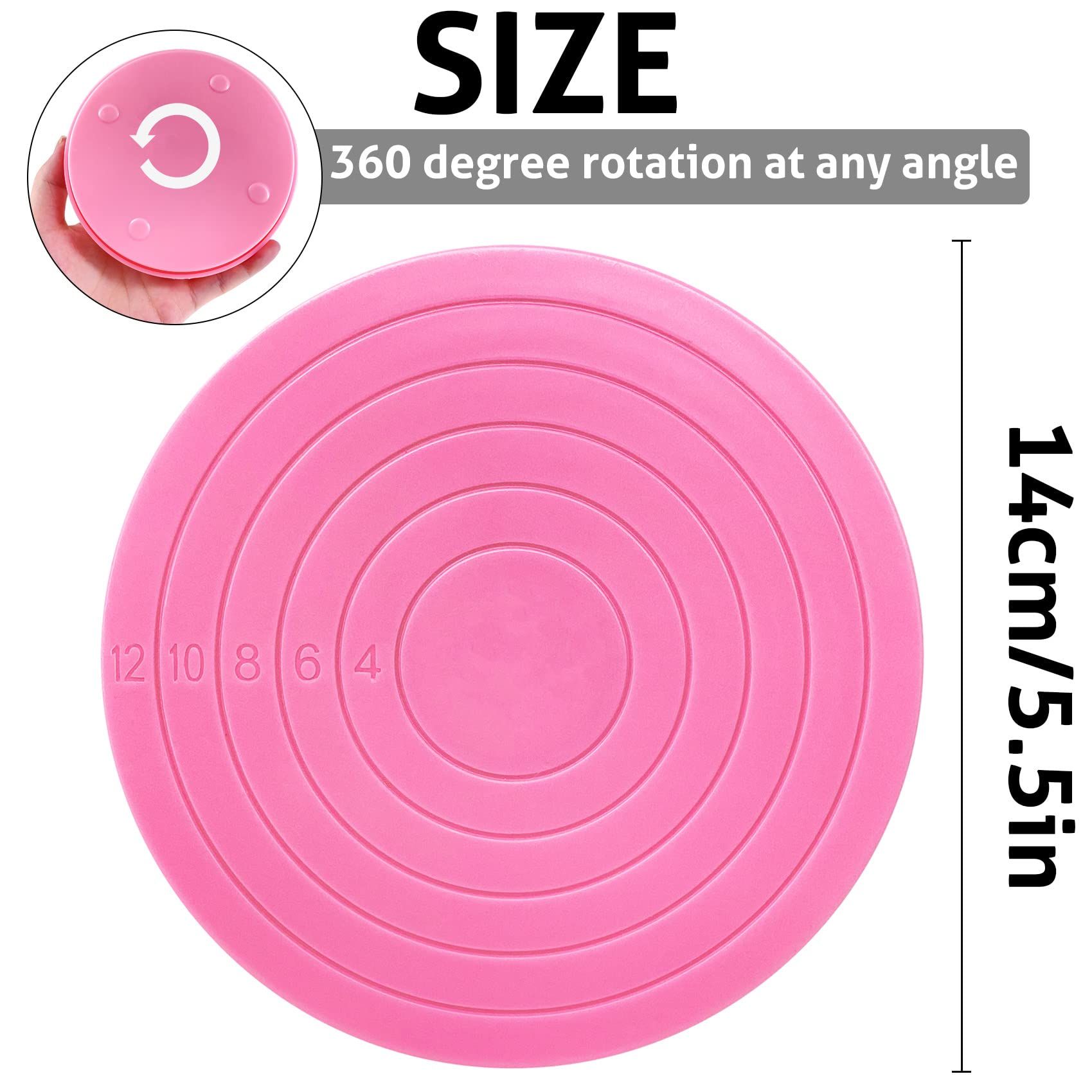 2Pcs Cake Decorating Turntable view 2