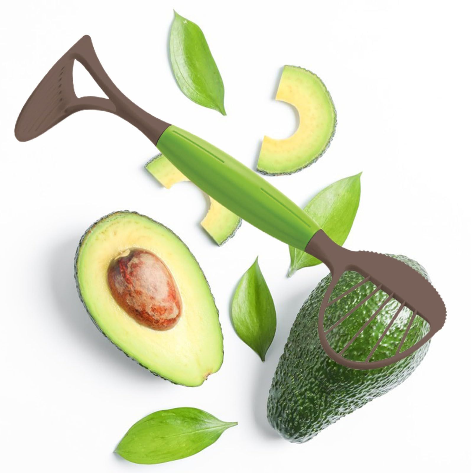 Fruit Cutter Avocado Masher 3-in-1 Multifunctional Easy to Use Comfortable view 5