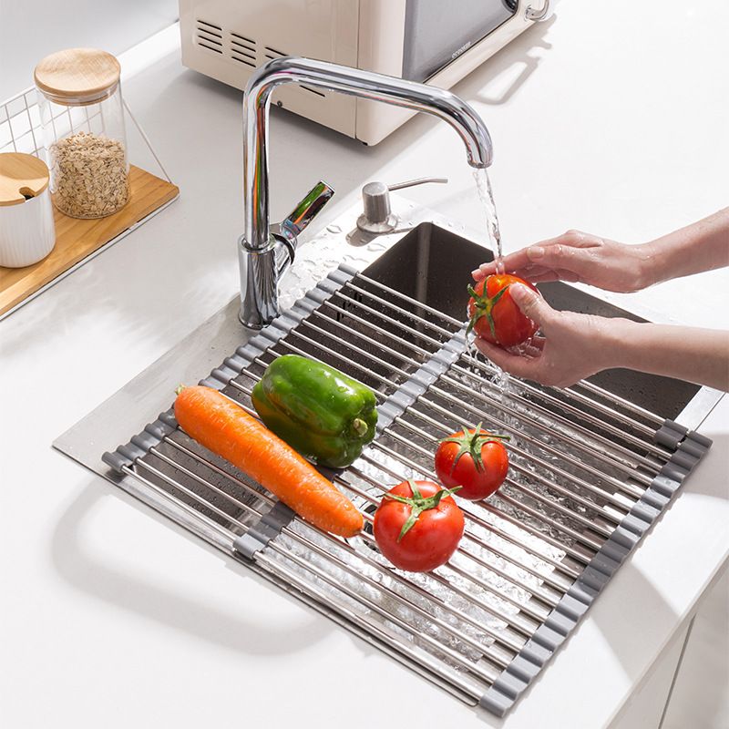 Roll Up Dish Drying Rack Over Sink Drying Rack Sink Cover Kitchen Sink view 2