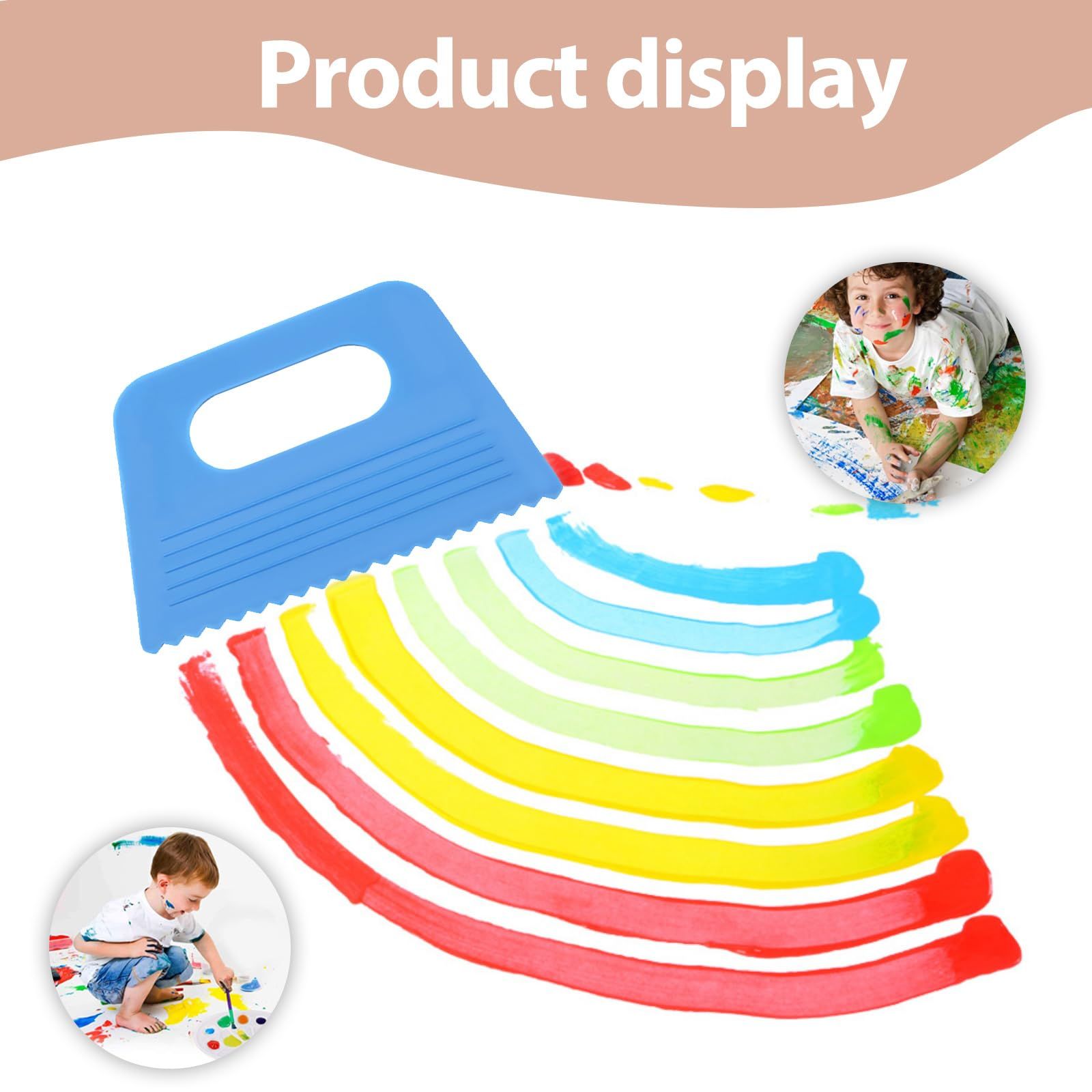 4Pcs Texture Tools for Plaster Art Paint Scrapers Kit for Arts and Crafts DIY view 2