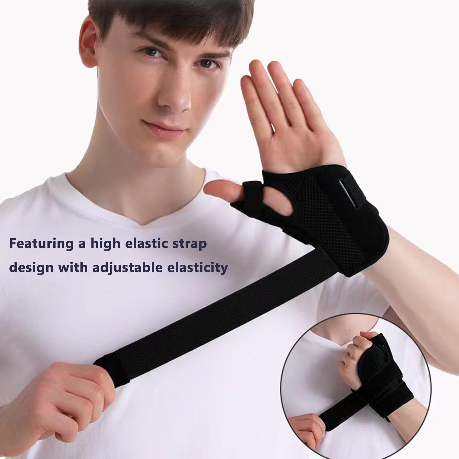Thumb Splint with Wrist Brace Thumb Support Brace for Wrist Hand Thumb view 5