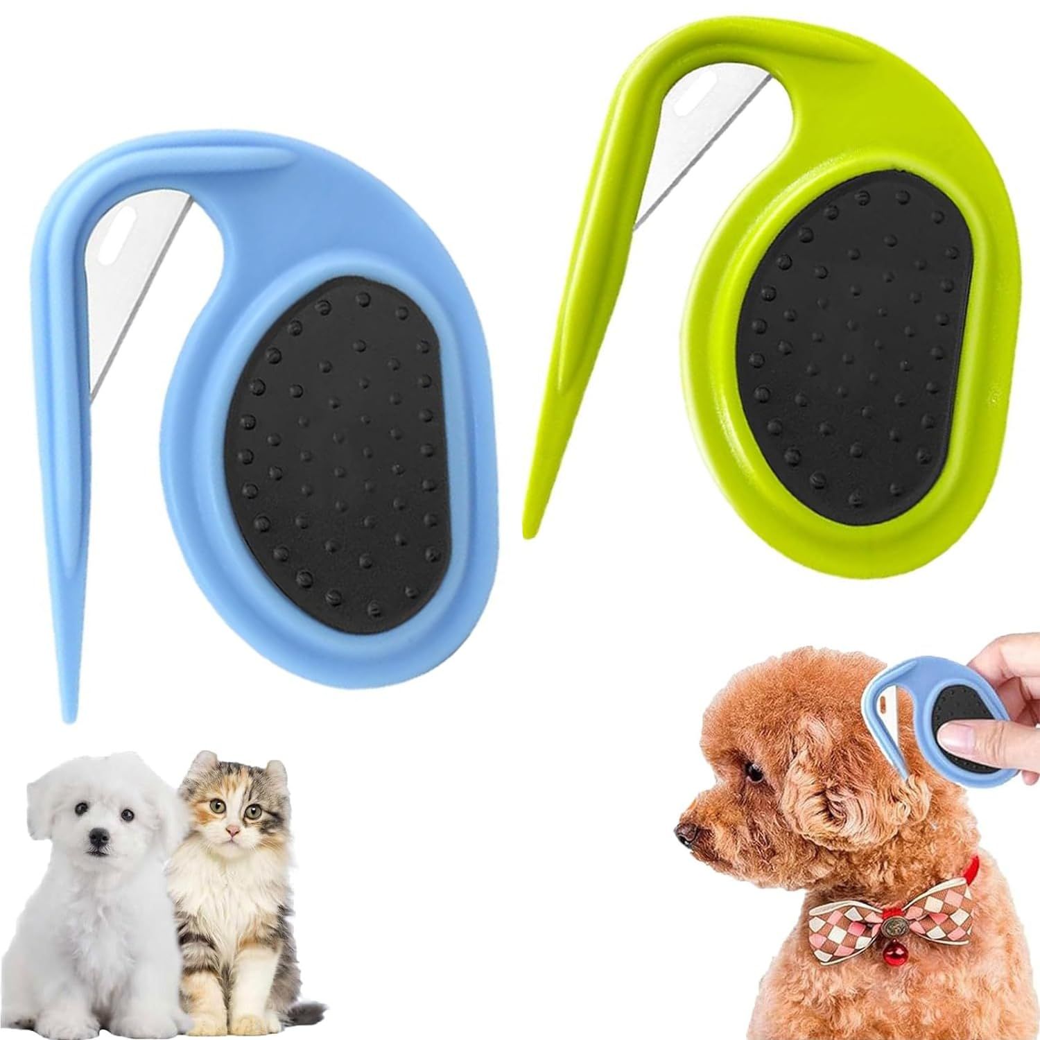 2PCS Pet Knotting Comb, Knotting Comb for Cats, Knotting Comb for Dog, 3 In1