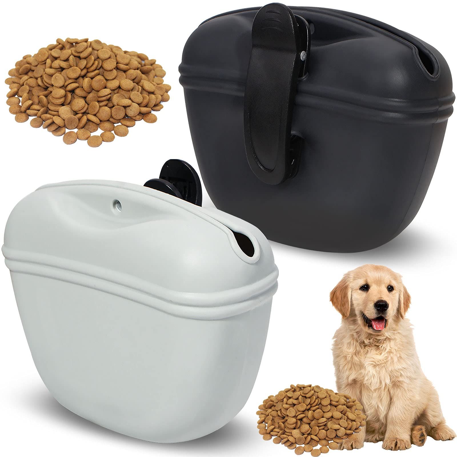 Dog Treat Pouch, 2 Pack Silicone Dog Treat Bag Dog Training Treat Pouch with — image 1